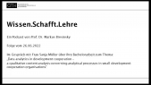 Wissen.Schafft.Lehre - Bachelorarbeit von Sanja Müller