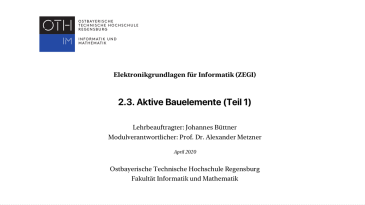 thumbnail of medium ZEGI: Aktive Bauelemente (Teil 1)